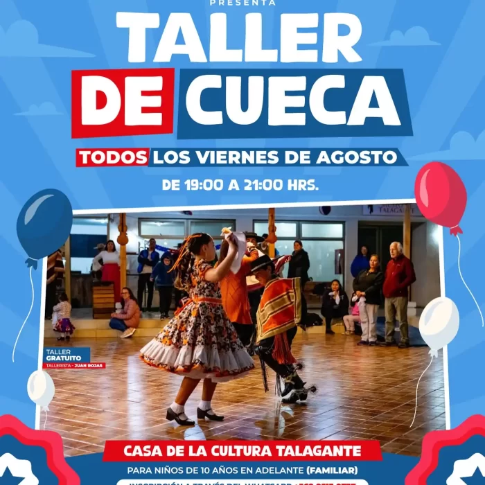 Flyer Taller de Cueca