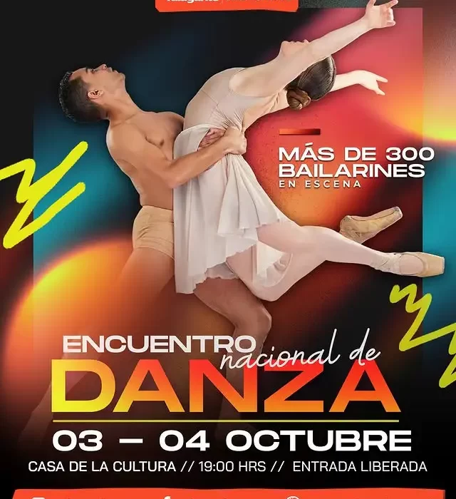 Flyer Encuentro nacional de danza