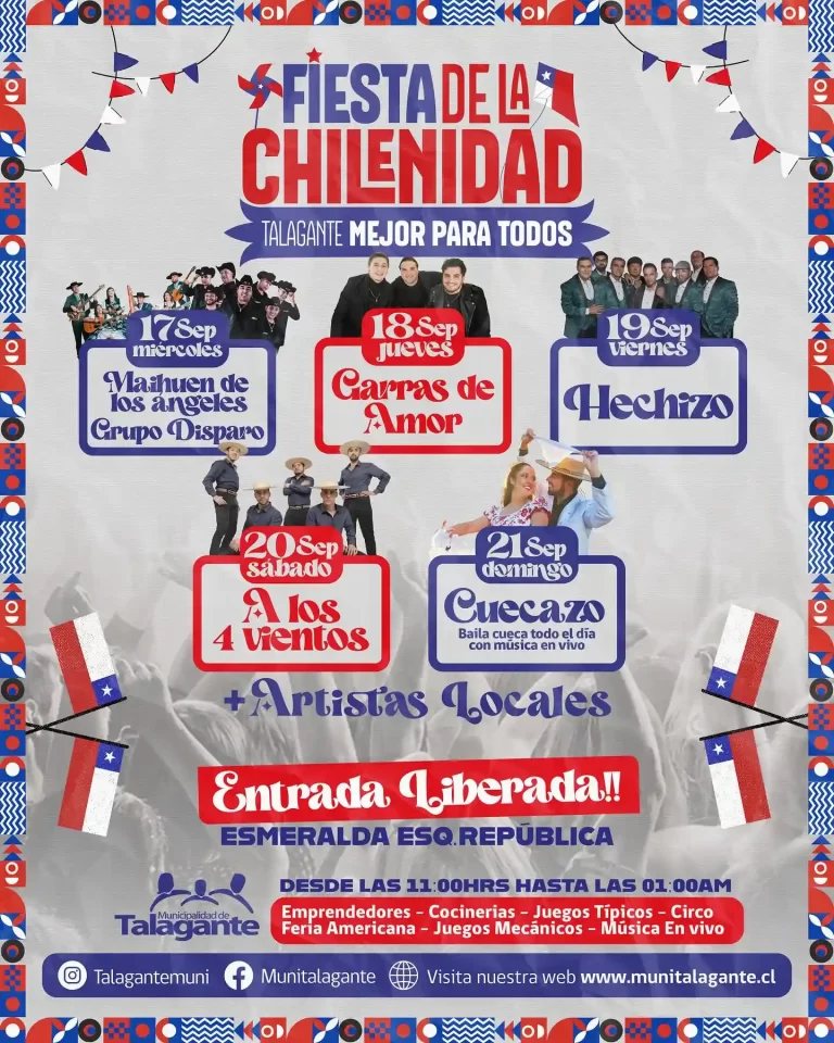 Flyer fiesta de la chilenidad 2025