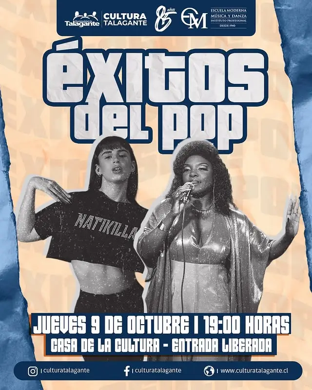 Flyer éxitos del pop